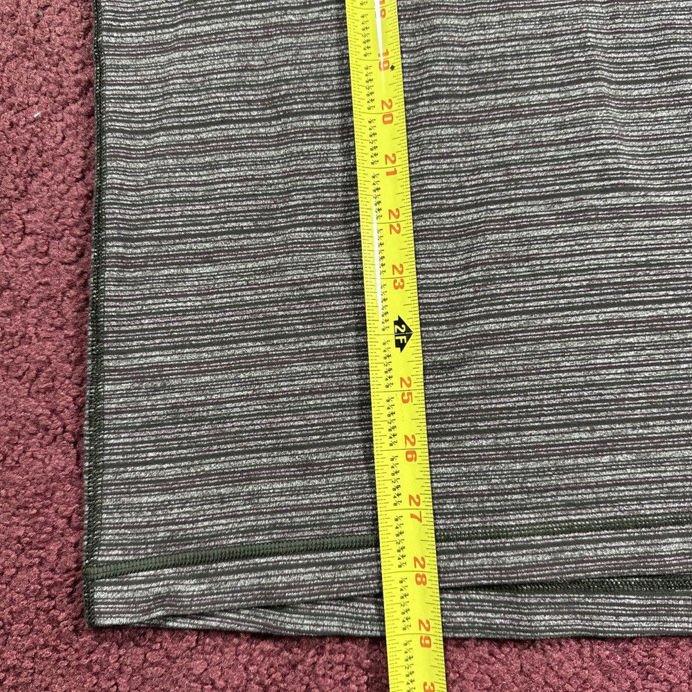 Lululemon Mens Long Sleeve Quarter Zip Athletic Shirt Multi Striped Size Large - Picture 4 of 6